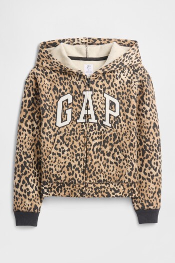Canguro Logo Gap Con Cierre Niña Leopard