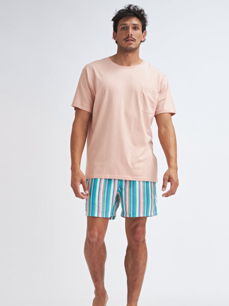 Short de baño Rayas Multicolor