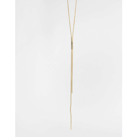 Collar Largo De Metal Dorado