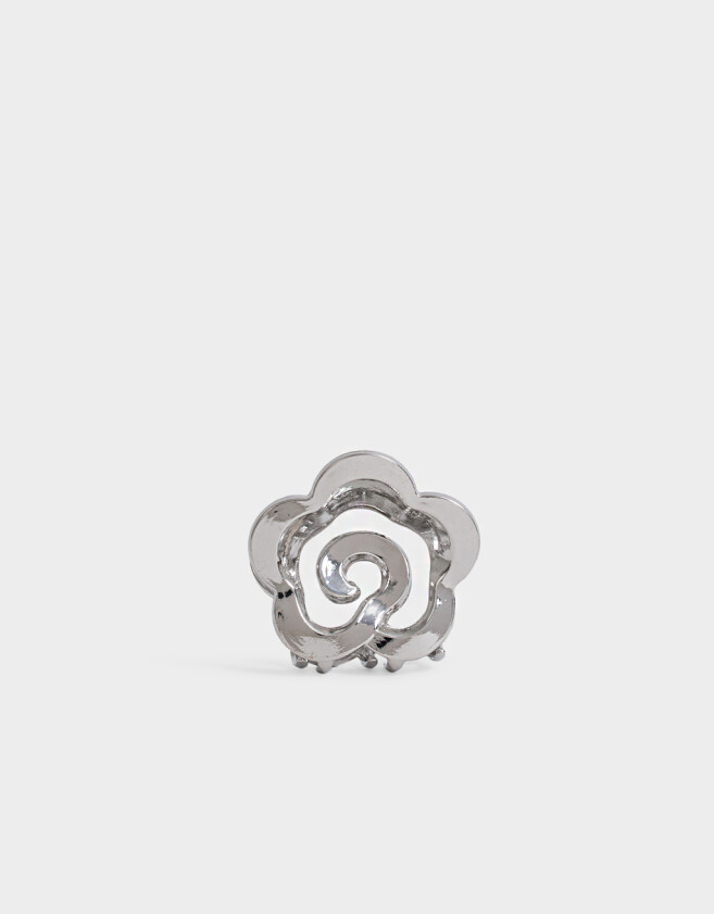 Broche Con flores Broche Flor - Plateado