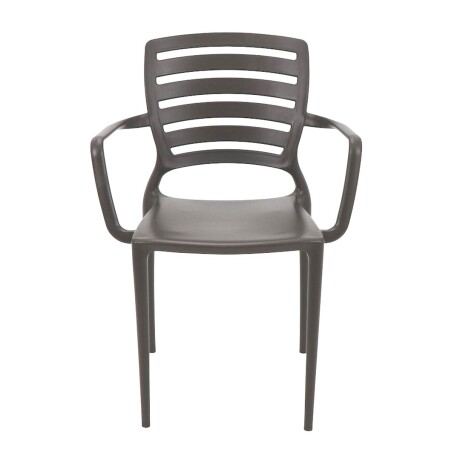 Silla Sofia con posabrazos · Tramontina Marrón
