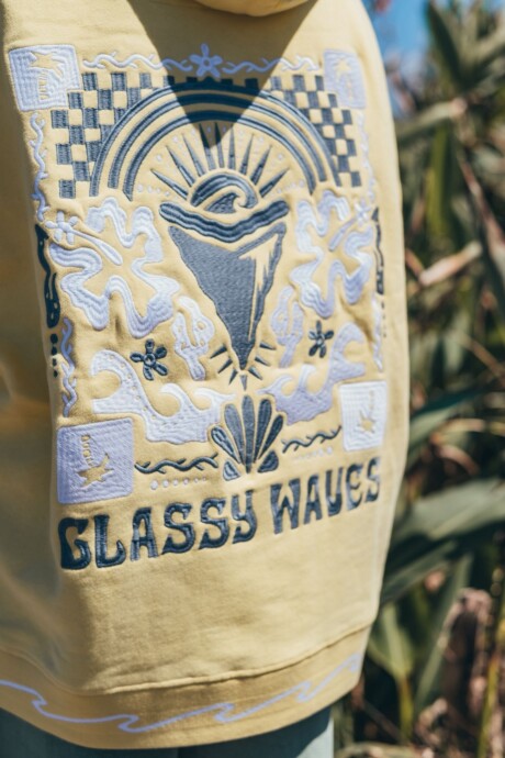 Hoodie Fiji Bordado / Amarillo - Preventa U