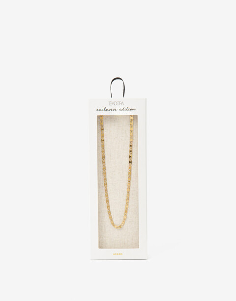 Collares Cortos Metal Collar De Eslabones Acero - Dorado
