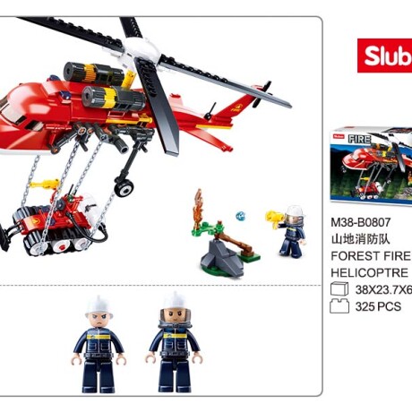 Bloques de Construcción Sluban Helicóptero de Rescate 001