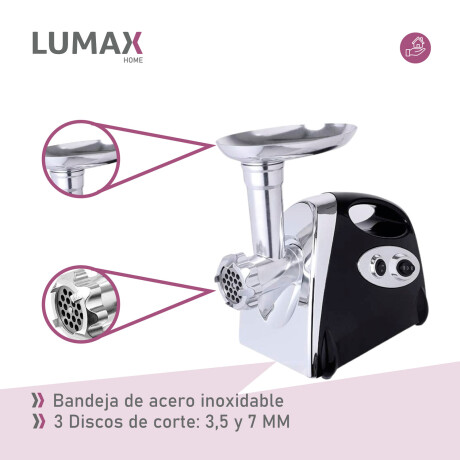 Picadora De Carne Eléctrica Lumax 800w Inoxidable Picadora De Carne Eléctrica Lumax 800w Inoxidable