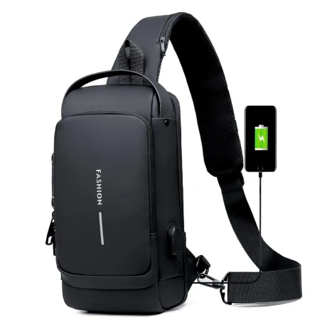 Mochila de Hombro Anti Robo Impermeable NEGRO