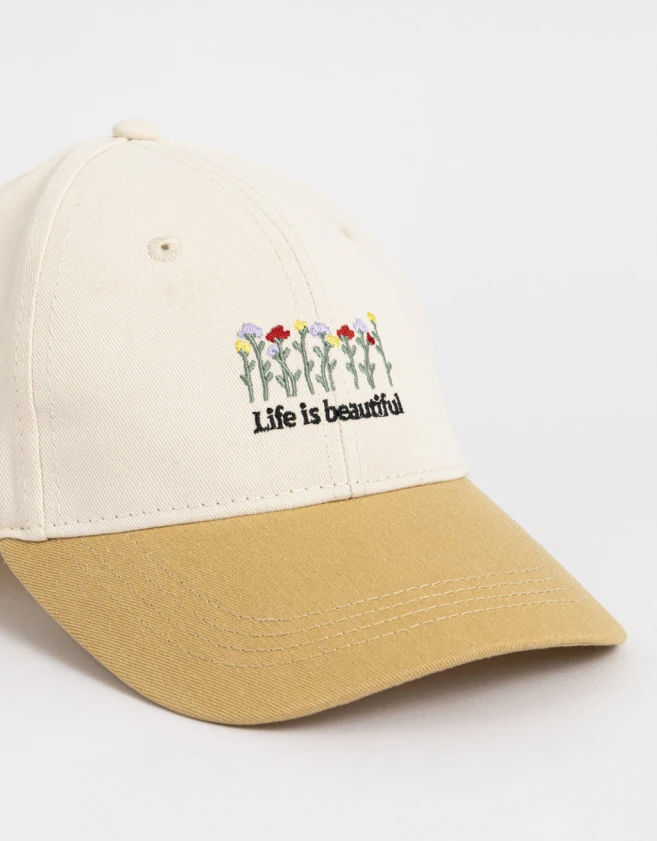 Caps Color Block Gorra Bicolor Bordada - Combinacion Bicolor