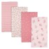 Set sabanas recibidores multifuncion gerber x4 apples rosa