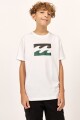 REMERA DOUBLE RIPPLE TEE BOYS B-blanco