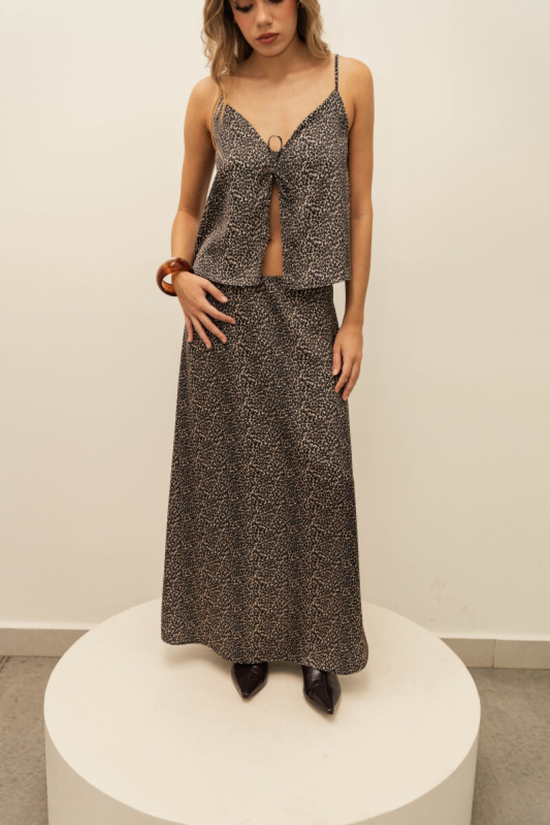 FALDA ASIA LEOPARD MINI FALDA ASIA LEOPARD MINI