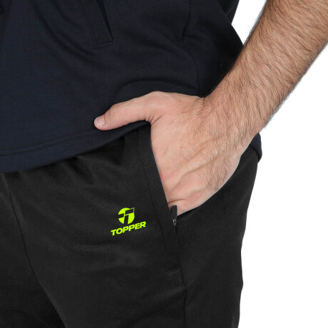 Pantalón Topper Chupín Deportivo Hombre Con Puño Negro Verde