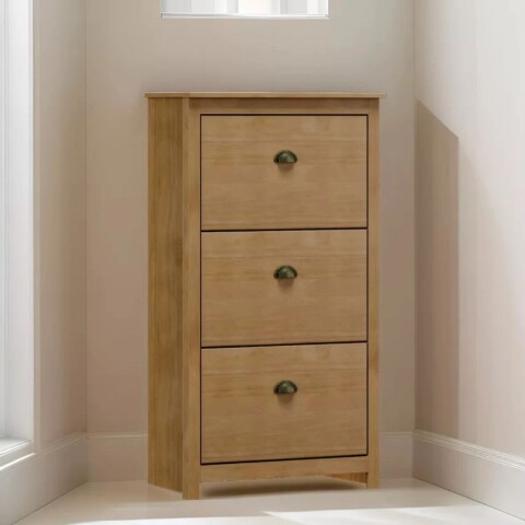 ZAPATERA 3 CAJONES - LINEA COLONIAL - FREIJO ROBLES Zapatera 3 Cajones - Linea Colonial - Freijo Robles