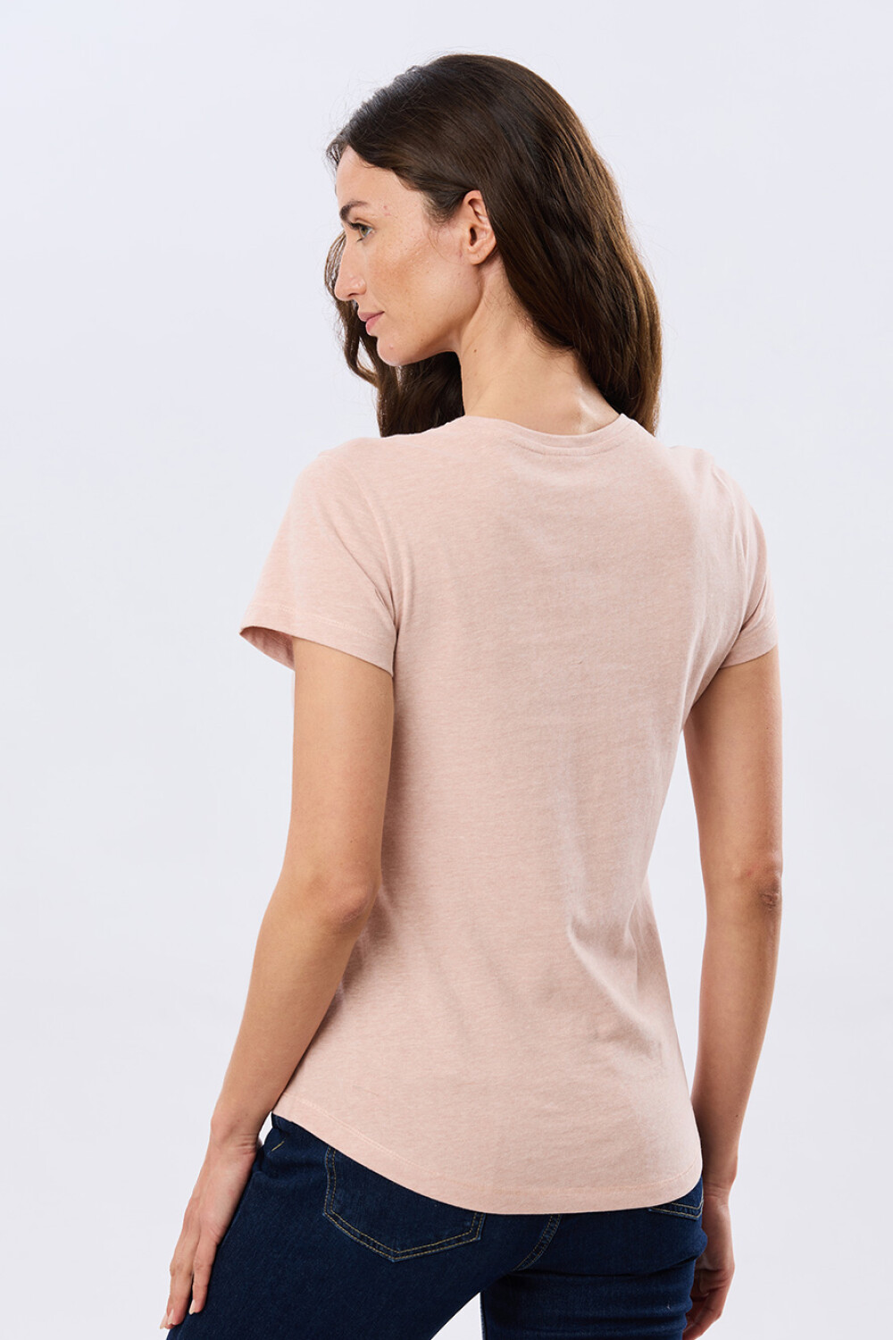 REMERA BÁSICA DE ALGODÓN Coral