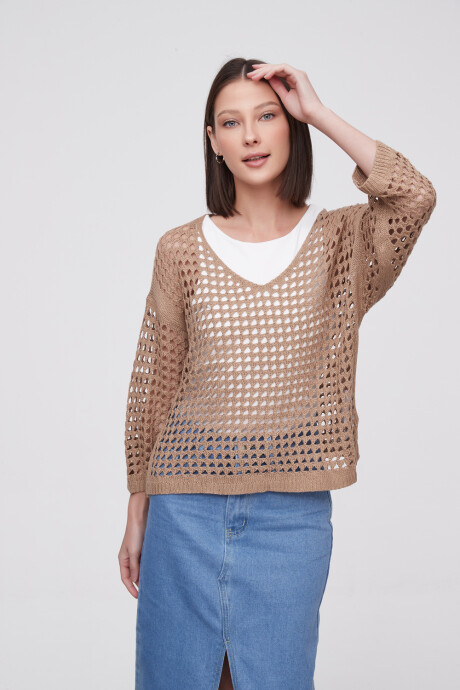 Sweater Esdren Beige Oscuro