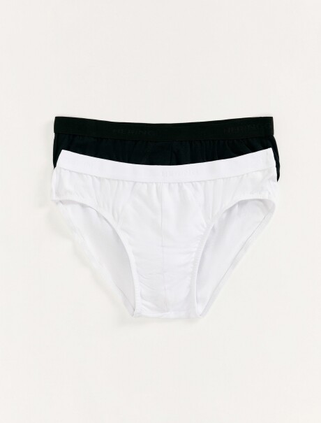 KIT DE 2 CALZONCILLOS SLIP CON ELASTANO MULTICOLOR
