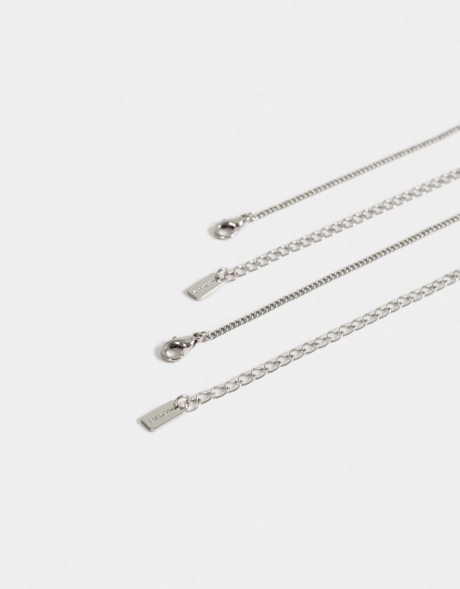 Collares Infantiles Licencias Set De Collares Para Compartir "hello Kitty" - Plateado