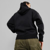 Suede FZ Hoodie Black