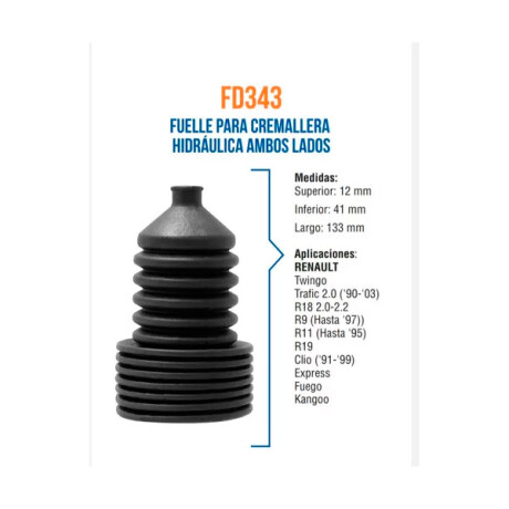 FUELLE RENAULT CREMALLERA R9 R18 R19 CLIO KANGOO DIR. HIDRAULICA ML FUELLE RENAULT CREMALLERA R9 R18 R19 CLIO KANGOO DIR. HIDRAULICA ML