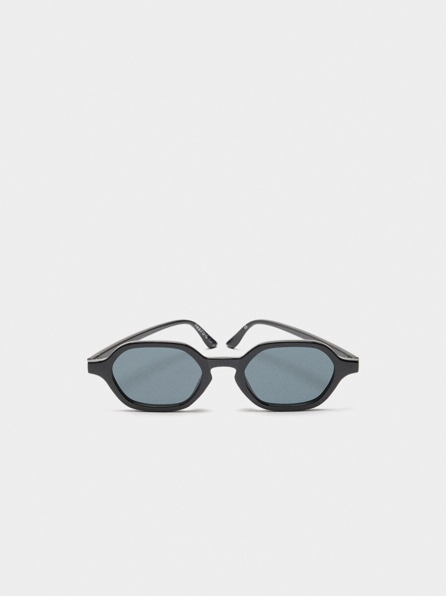 Gafas De Sol De Forma Hexagonal - negro 