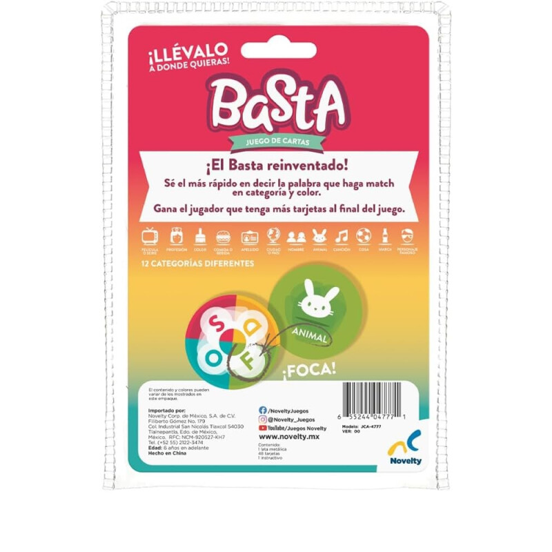 Juego De Cartas Basta En Lata Juego De Cartas Basta En Lata