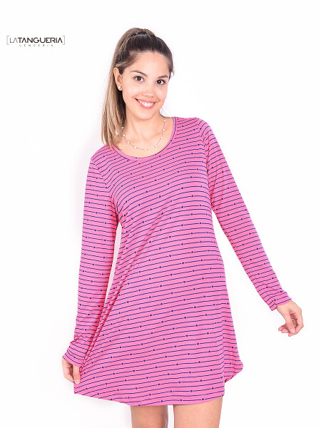 CAMISÓN HEART FUCSIA