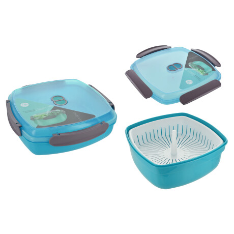 RECIPIENTE PLASTICO CON ESCURRIDOR 2900ML 23X23X11CM 22929 RECIPIENTE PLASTICO CON ESCURRIDOR 2900ML 23X23X11CM 22929