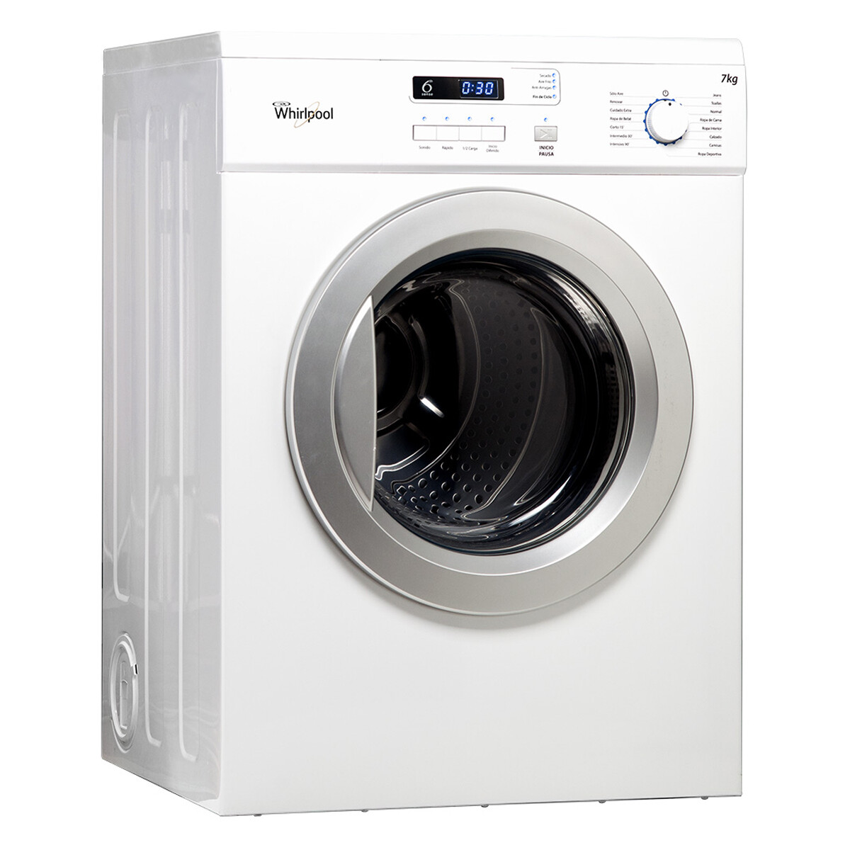 Secarropas Whirlpool Wsr07sbdwx Antiarruga Rack Zapatos 7 Kg - SECARROPAS WHIRLPOOL WSR07SBDWX 