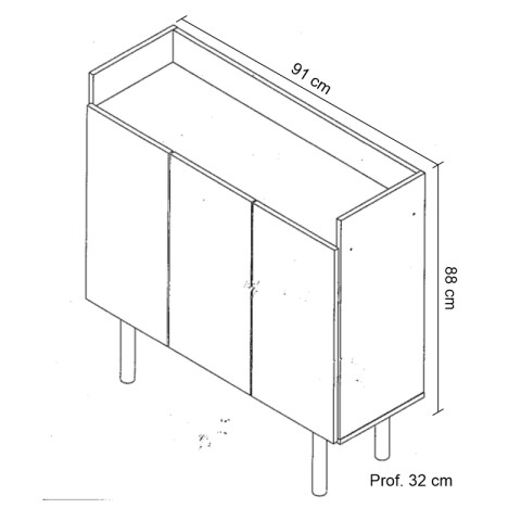 Combo de Cocina de Barra Desayunador y Aparador Bargueño de Arrime Combo de Cocina de Barra Desayunador y Aparador Bargueño de Arrime