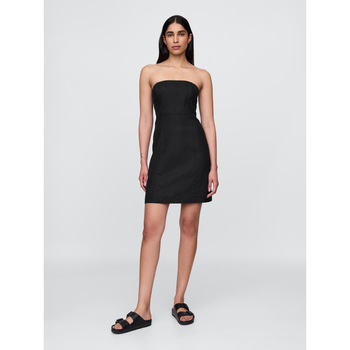 SL ALINE MINI DRESS - TRUE BLACK V2 