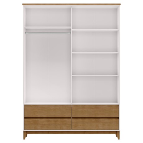 Ropero Prata 4 Puertas + 4 Cajones Natur U