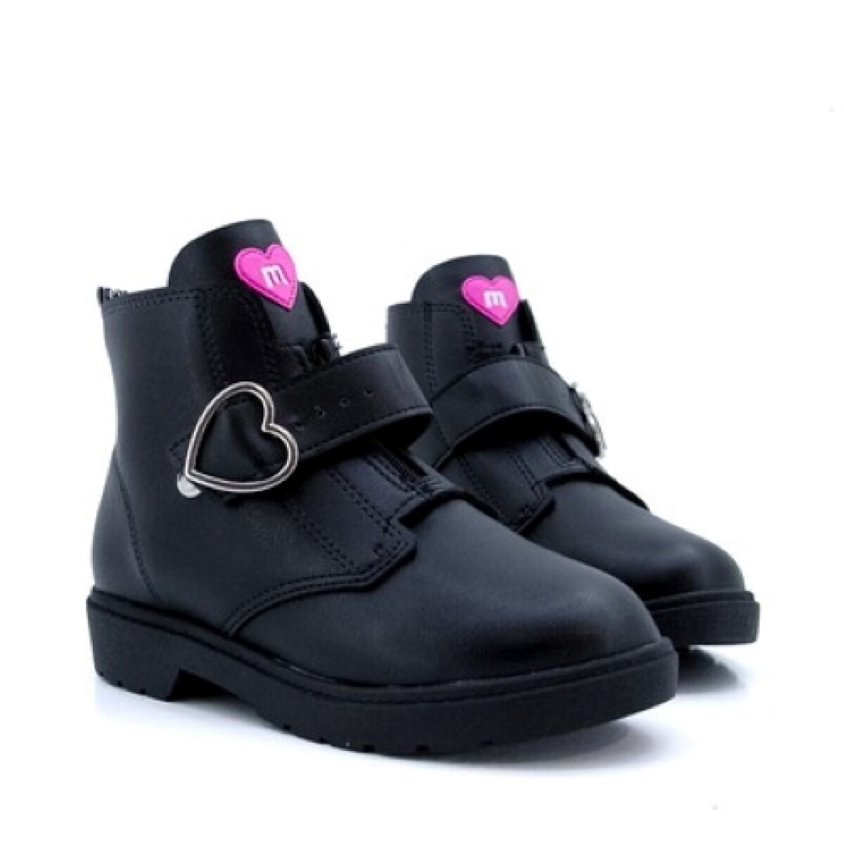 Botas - Molekinha - Molekinha Botita Niña Hebilla Corazon de Niños - 2164.120-9569 - Negro 