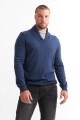 Sweater con cuello solapado AZUL MARINO