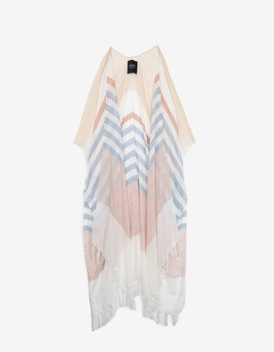 Kimono De Viscosa Rayado 