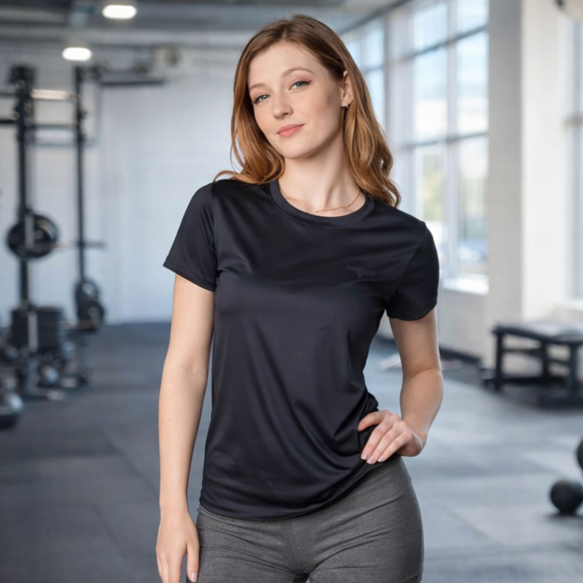 REMERA DEPORTIVA BASIC SPORT POLYGIN - FILA - NEGRO — Todolandia