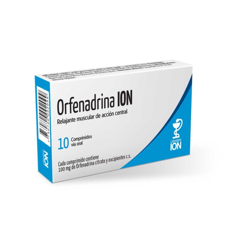 Orfenadrina Ion 10 Comp. Orfenadrina Ion 10 Comp.