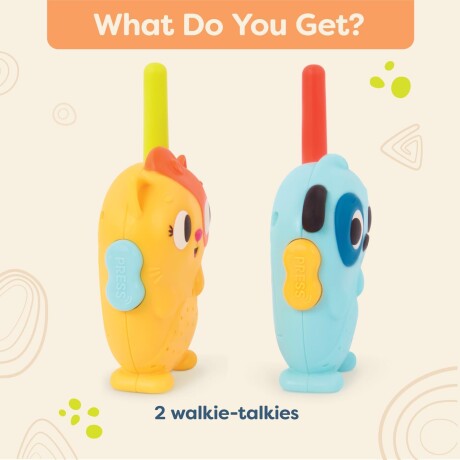 Set x2 Walkie-Talkies: Gato y Perro