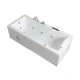 Bañera Con Hidromasaje Blanco Autoportante 1700X750X550 Extra Full Equip 8 Jets C/Grif Izq Motor 1.5 BLANCO