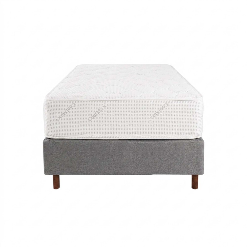SOMMIER 1 PLAZA RESORTES POCKET DENSIDAD CRYSTAL