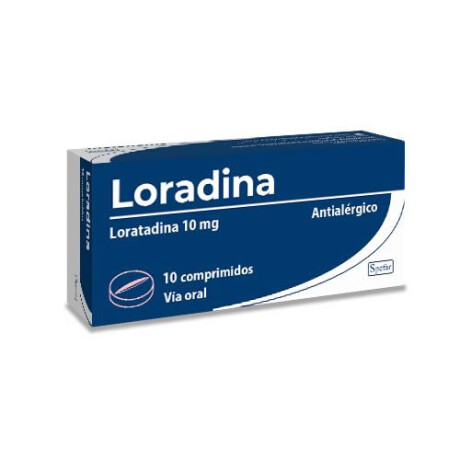 LORADINA 10mg 10 COMPRIMIDOS LORADINA 10mg 10 COMPRIMIDOS