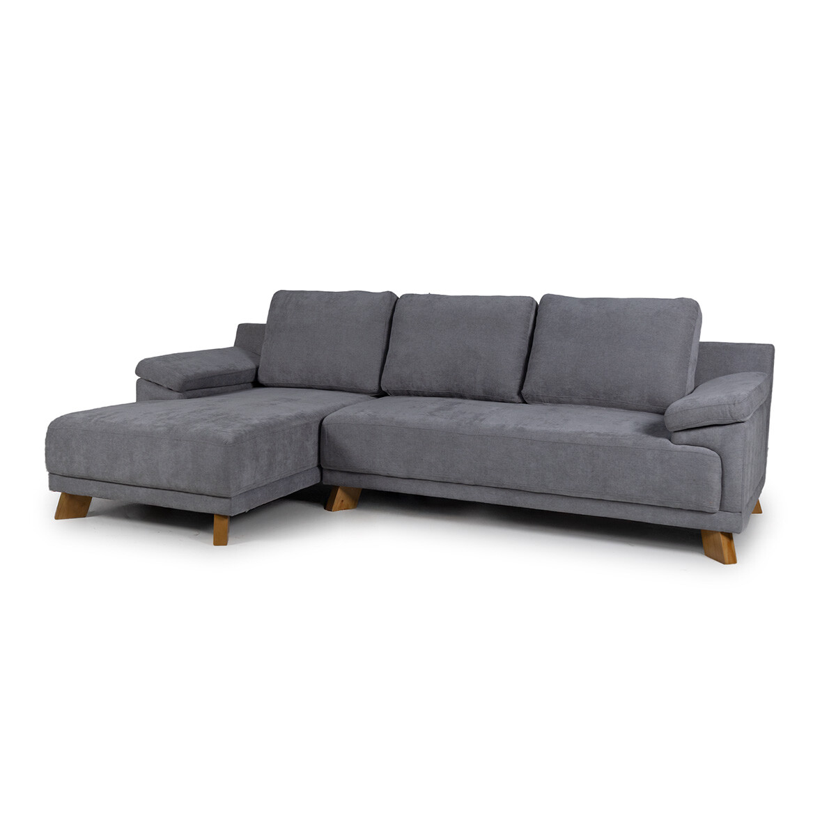 Rinconera Adalia - Tela Microfibra - Chaise izquierdo - 9250 (Grafito) 