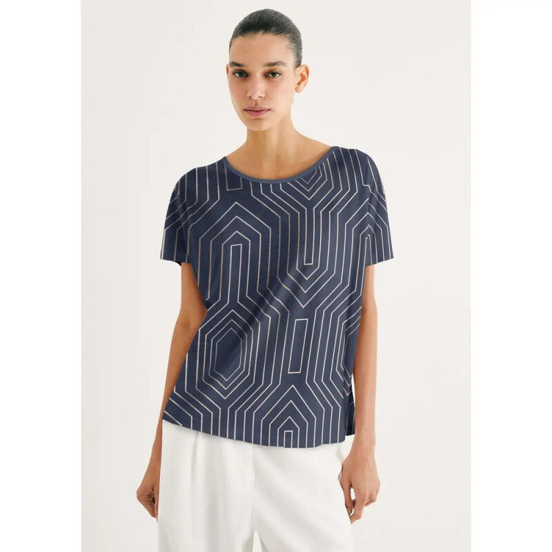 BLUSA MM FEM AZUL ESCURO