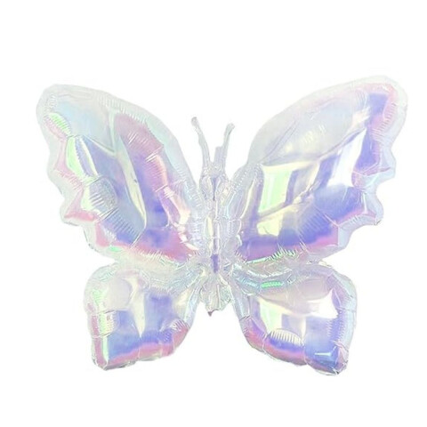 Globo Mariposa Tornasolado Blanco
