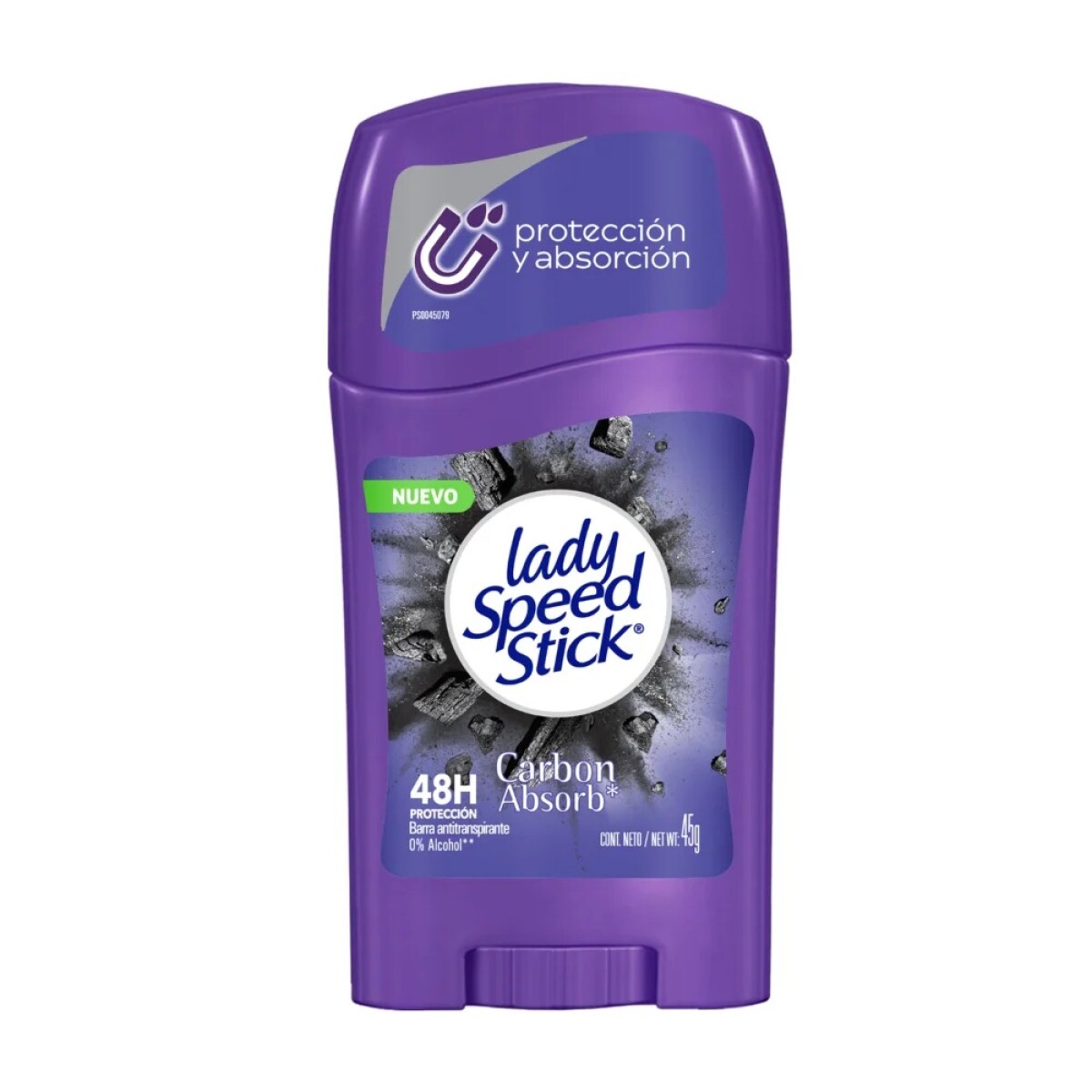 Desodorante Barra Lady Speed Stick Carbon Absorb 45 Grs. 