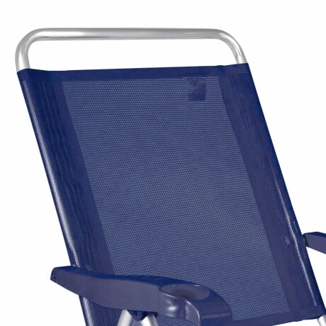 Reposera Silla Alta 4 Posiciones Aluminio Mor Boreal Azul Marino