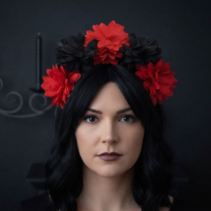Vincha de Flores estilo Catrina Vincha de Flores estilo Catrina