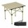 Mesa Chica Camping Aluminio Plegable Compacta Con Bolso Beige