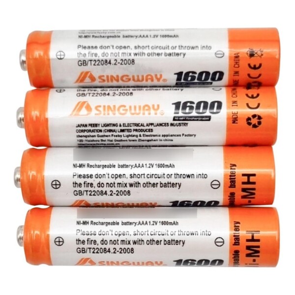 Pilas Alcalinas Recargables 1600 Mah X4 Aaa Aa Calidad Pilas Alcalinas Recargables 1600 Mah X4 Aaa Aa Calidad