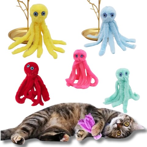JUGUETE PARA GATO PULPO PELUCHE JUGUETE PARA GATO PULPO PELUCHE