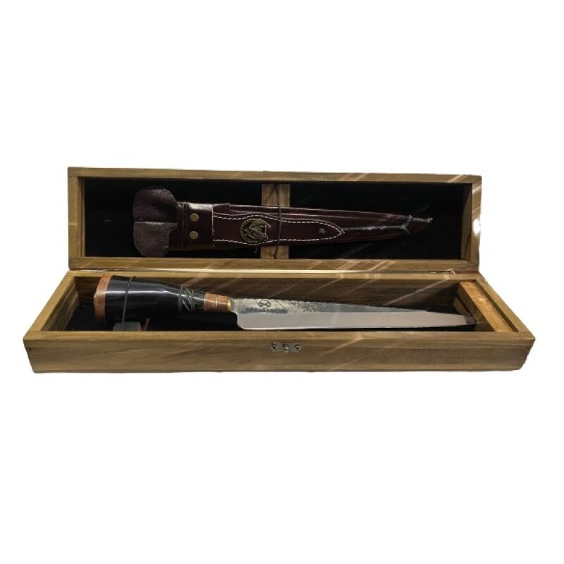Cuchillo Para Carnes Hoja En Acero De 25cm C/caja Obsequio Marrón Oscuro Cuchillo Para Carnes Hoja En Acero De 25cm C/caja Obsequio Marrón Oscuro