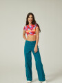 Pantalon Annua Verde Azulado